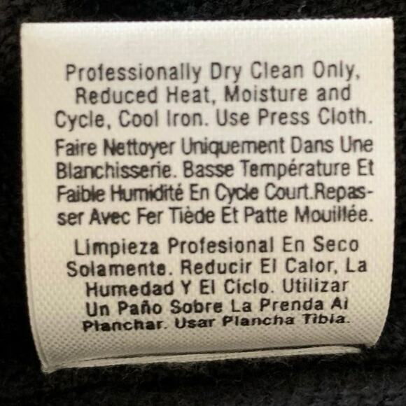 DKNY Women Vintage Wool Black Sleeveless Beaded Sweater Dress Whimsigoth Small - Picture 5 of 8